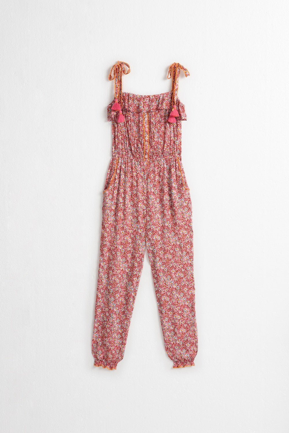 Kids Long Jumpsuit Astra - Light Pink Paquerette - Poupette St Barth