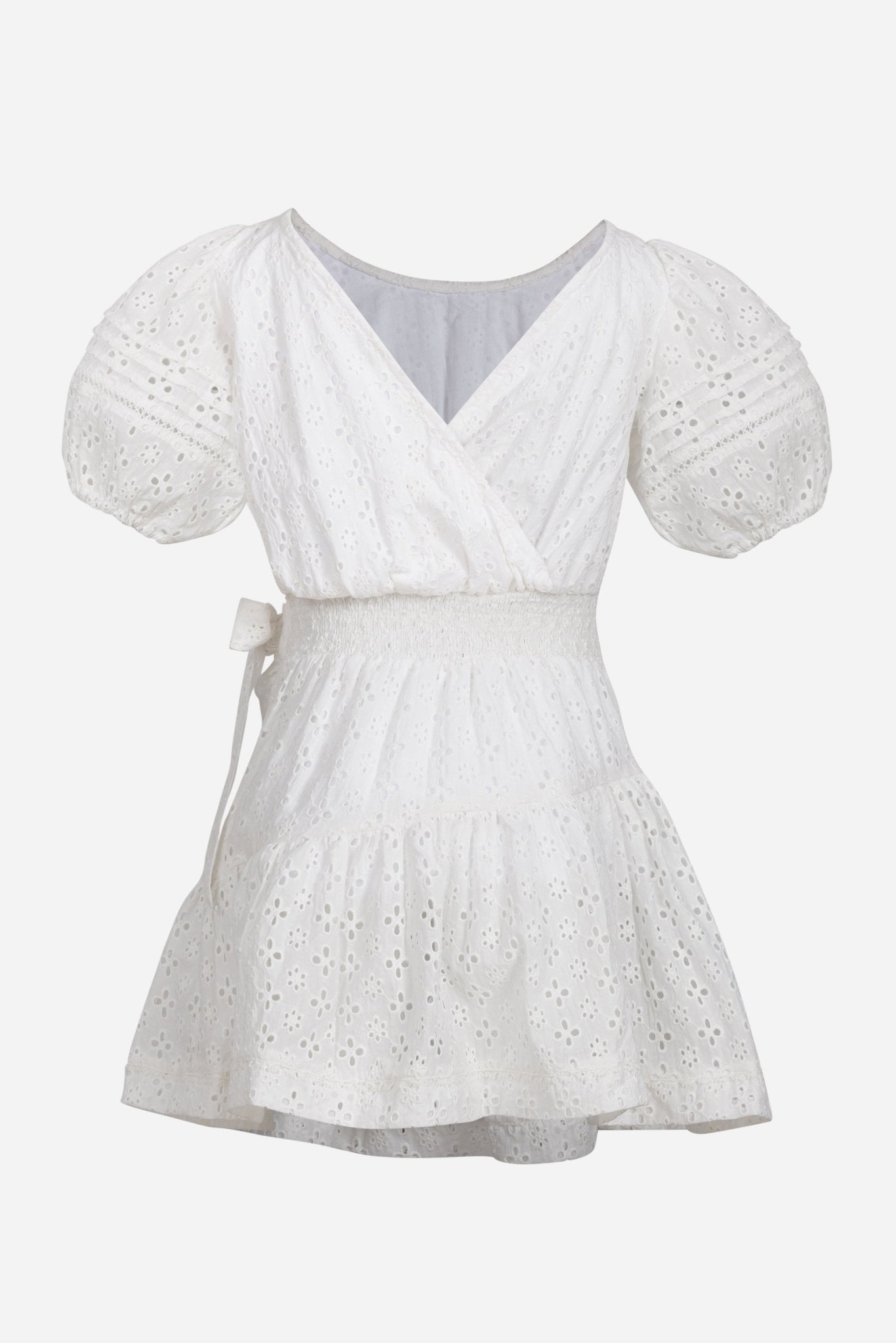 Kids Mini Dress Chantal - Natural White - Poupette St Barth