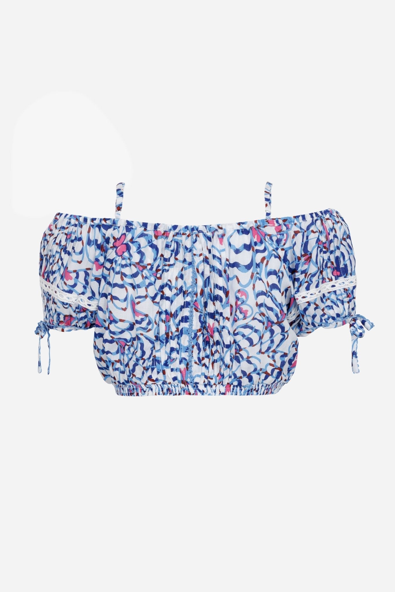 Kids Top Bonny - Blue Wings Flower - Poupette St Barth
