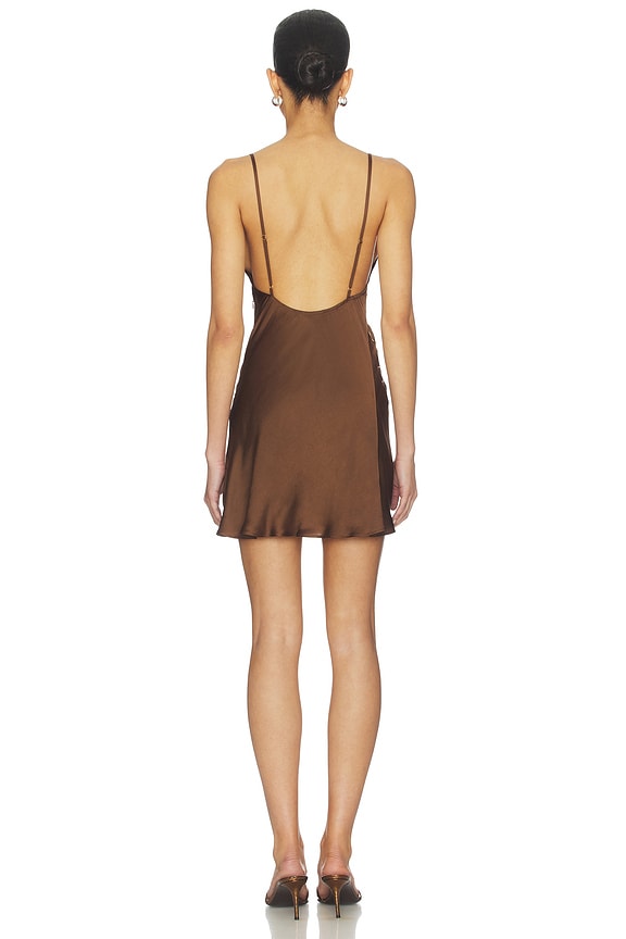 Galli Mini Dress | Brown