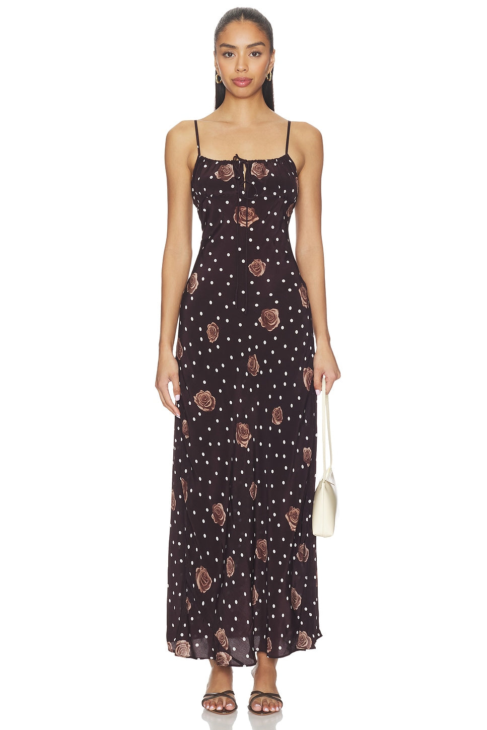 Revolve Timeless Polka With Desert Roses With Head Scarf