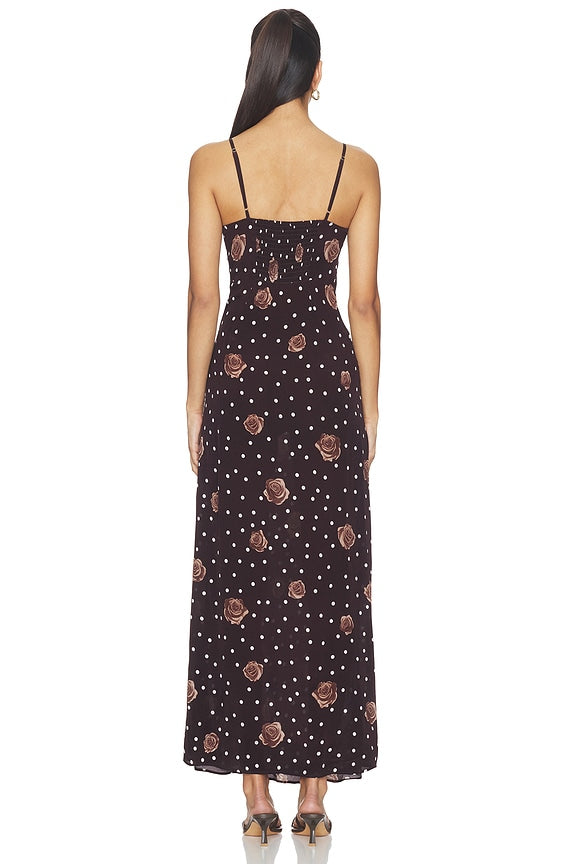Revolve Timeless Polka With Desert Roses With Head Scarf