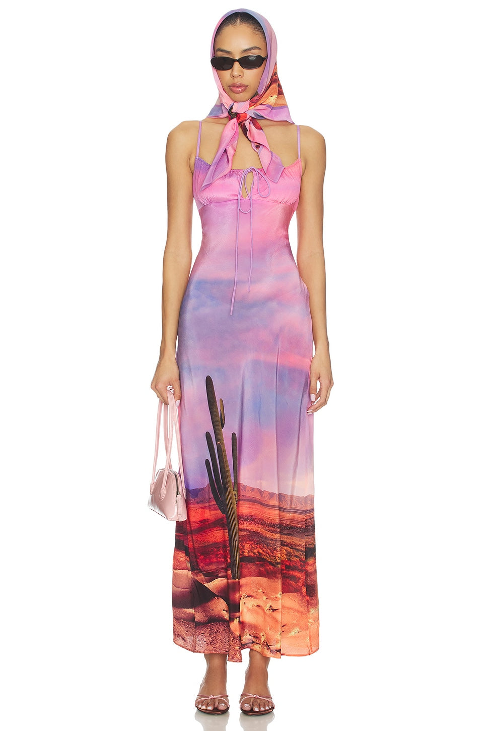 Revolve Timeless Palm Spring Dress With Head Scarf