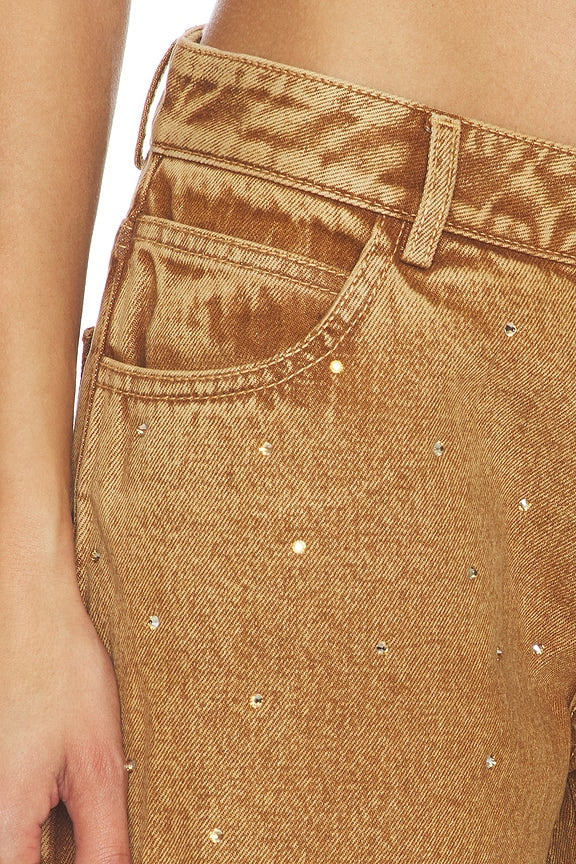 Revolve Denim Rhinestone Festival Pants