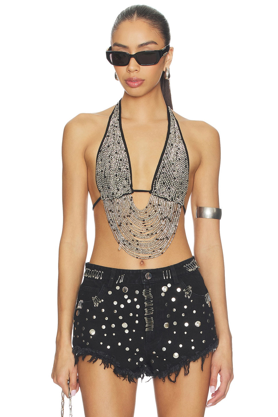 Revolve Round Floating Desert Top Silver In Silver