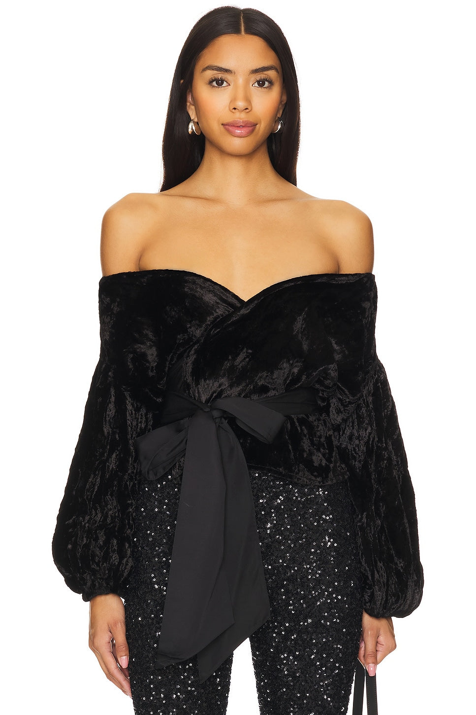 Love Wrap Top | Black