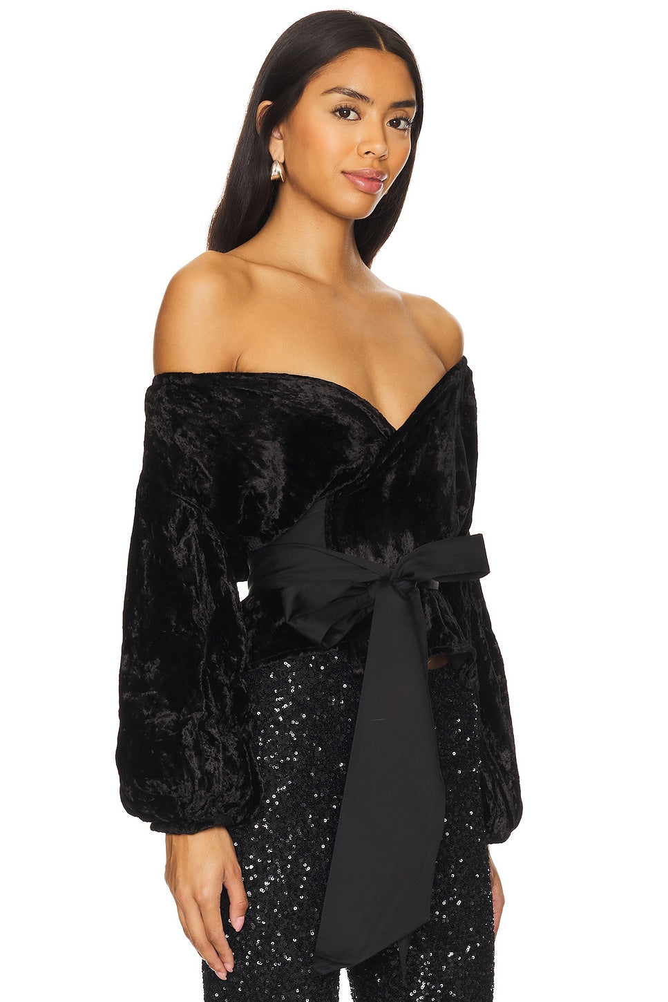 Love Wrap Top | Black