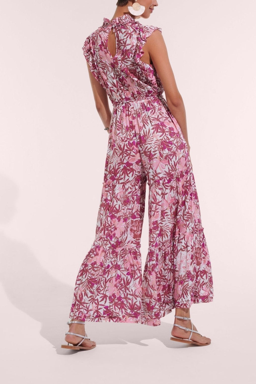 Long Jumpsuit Belene - Pink Orchid - Poupette St Barth