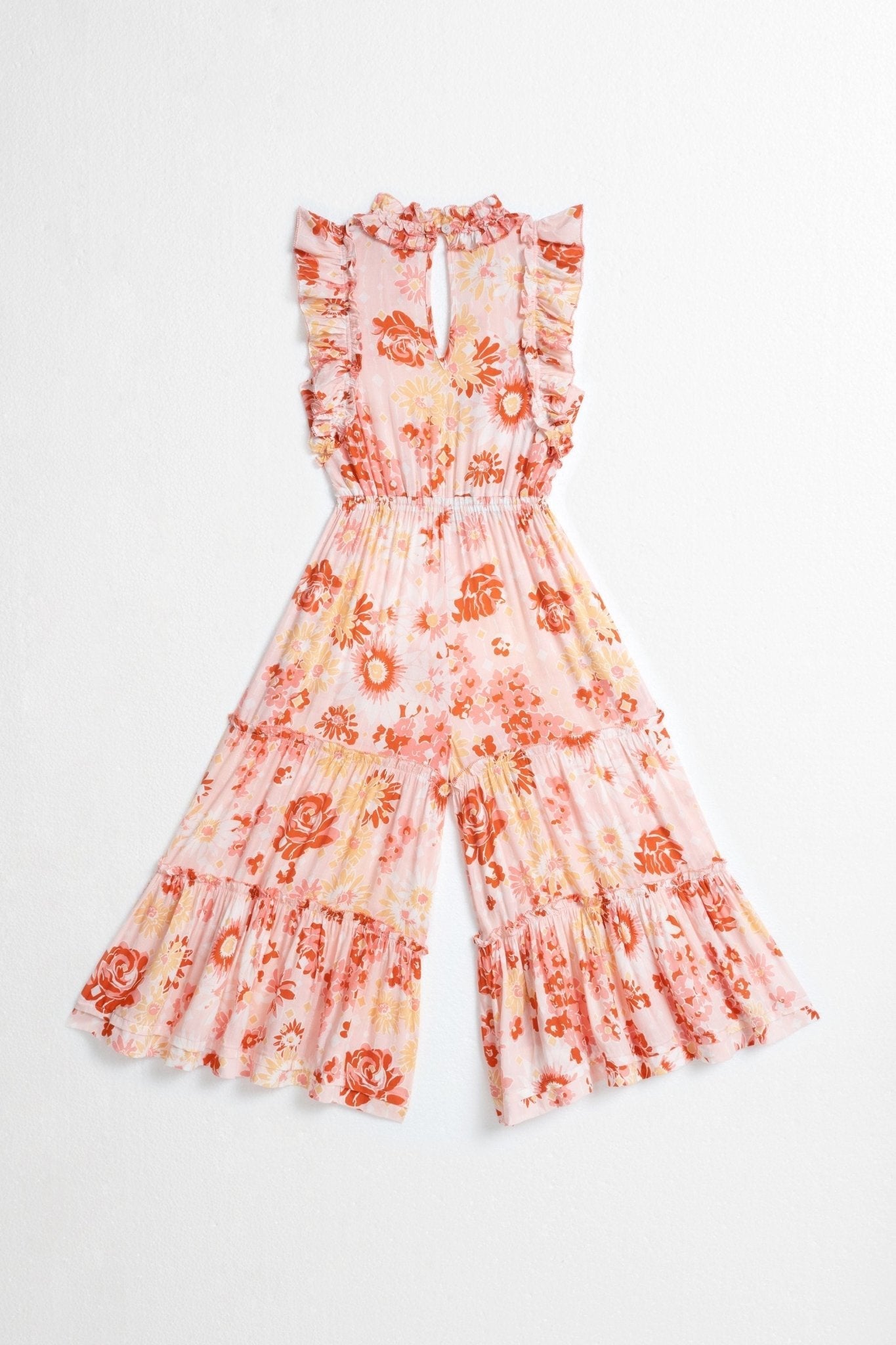Kids Long Jumpsuit Belene - Pink 90'S - Poupette St Barth
