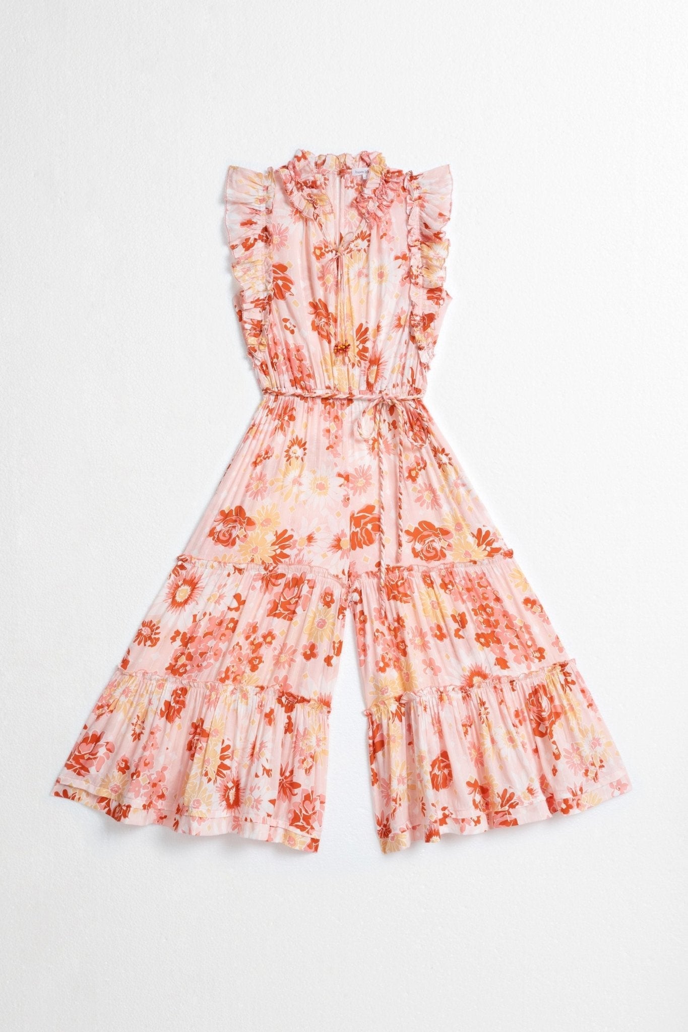 Kids Long Jumpsuit Belene - Pink 90'S - Poupette St Barth