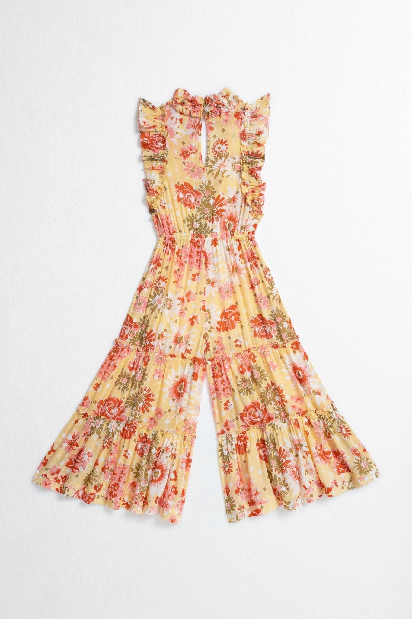 Kids Long Jumpsuit Belene - Yellow 90'S - Poupette St Barth