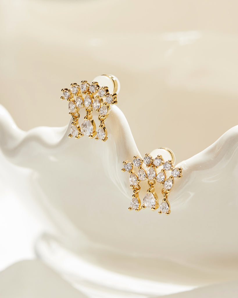 Colette Shaker Studs- Gold