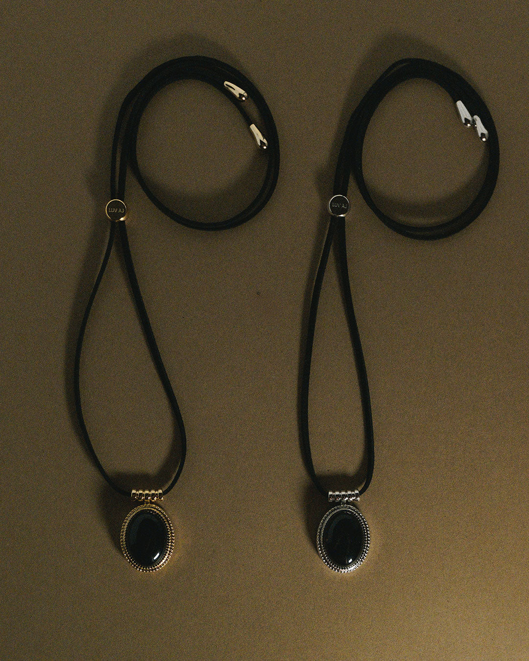 The Midnight Mesa Cord Necklace-Gold