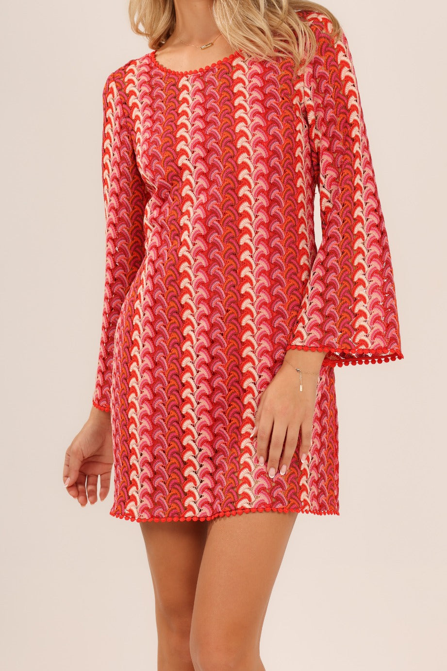 Lagos Mini Dress | Red Multi