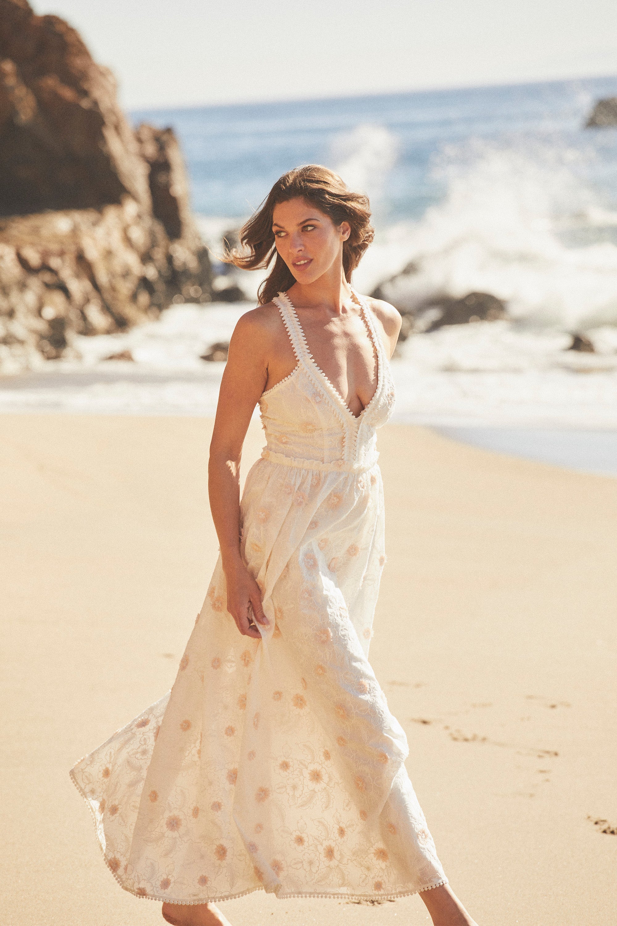 Lamia Dress | White/petal