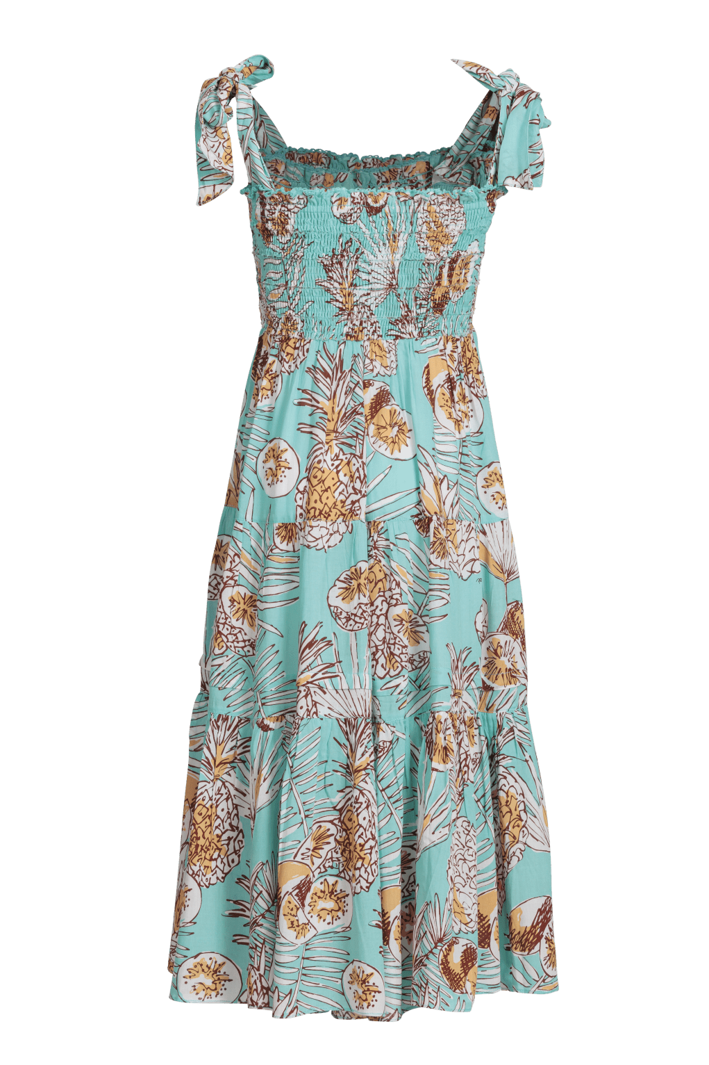 Long Dress Triny for girls - Mint Karibia - Poupette St Barth