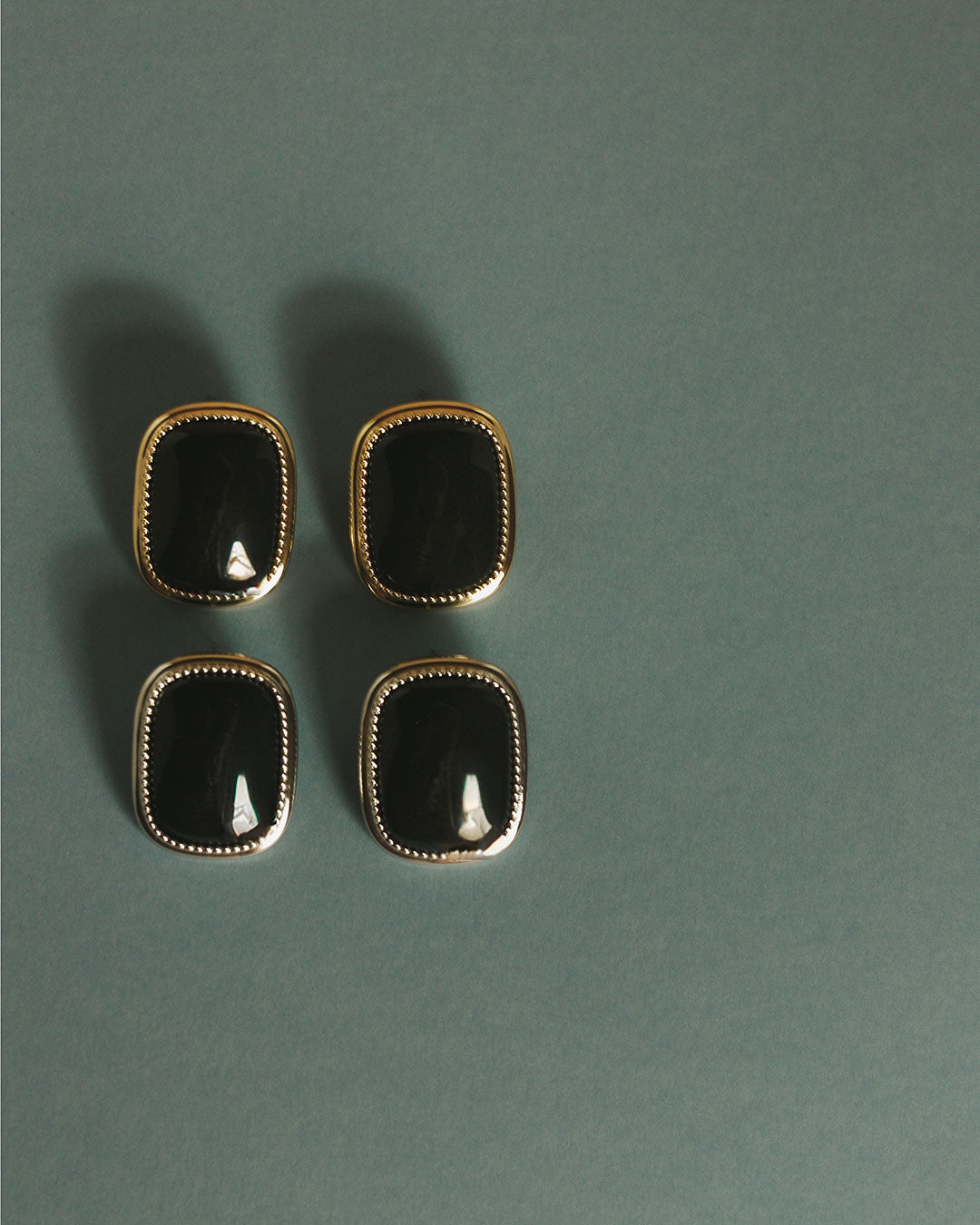 The Luv Aj Midnight Mesa Statement Studs in Gold and Silver