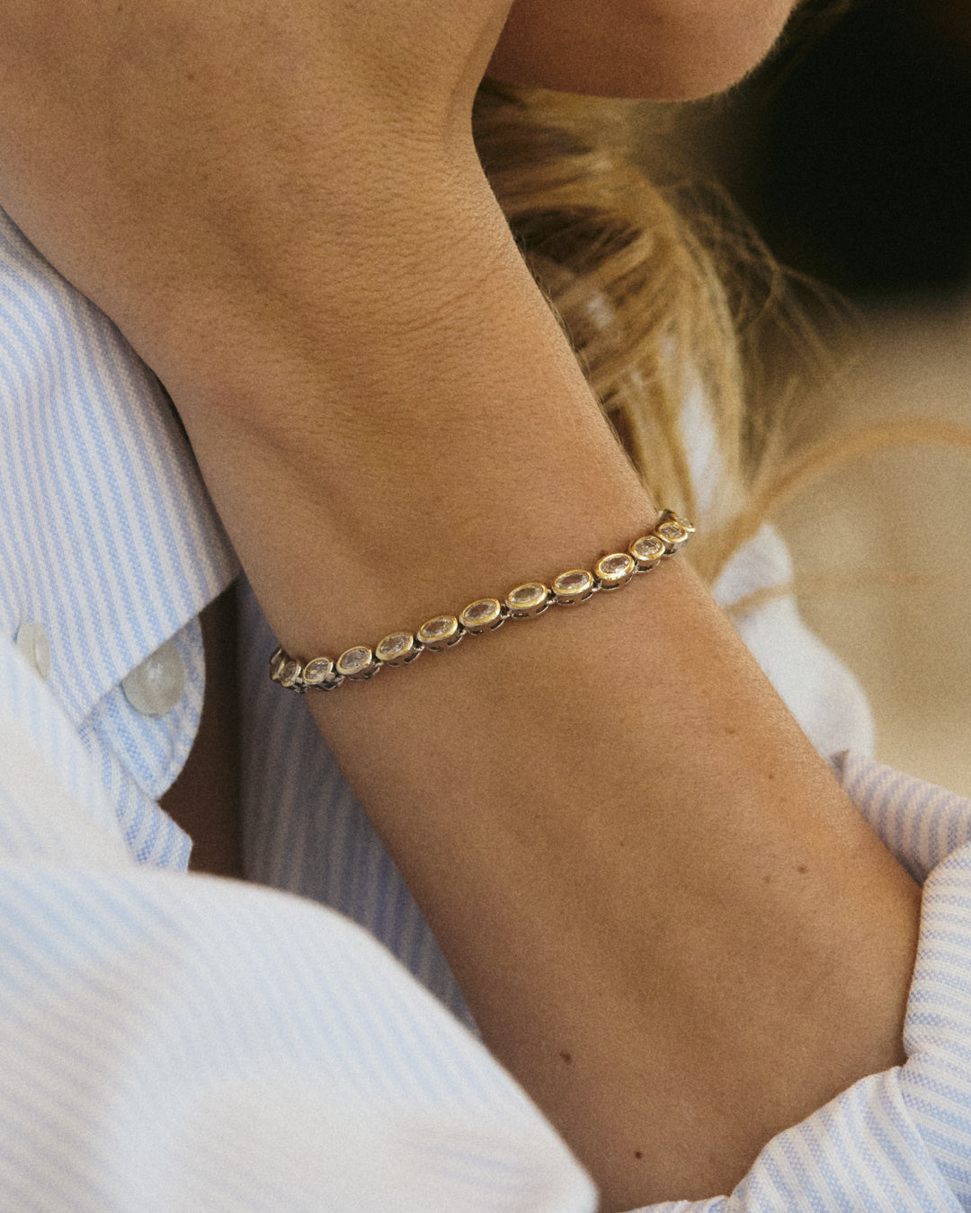 The Luv Aj Palais Tennis Bracelet on Model