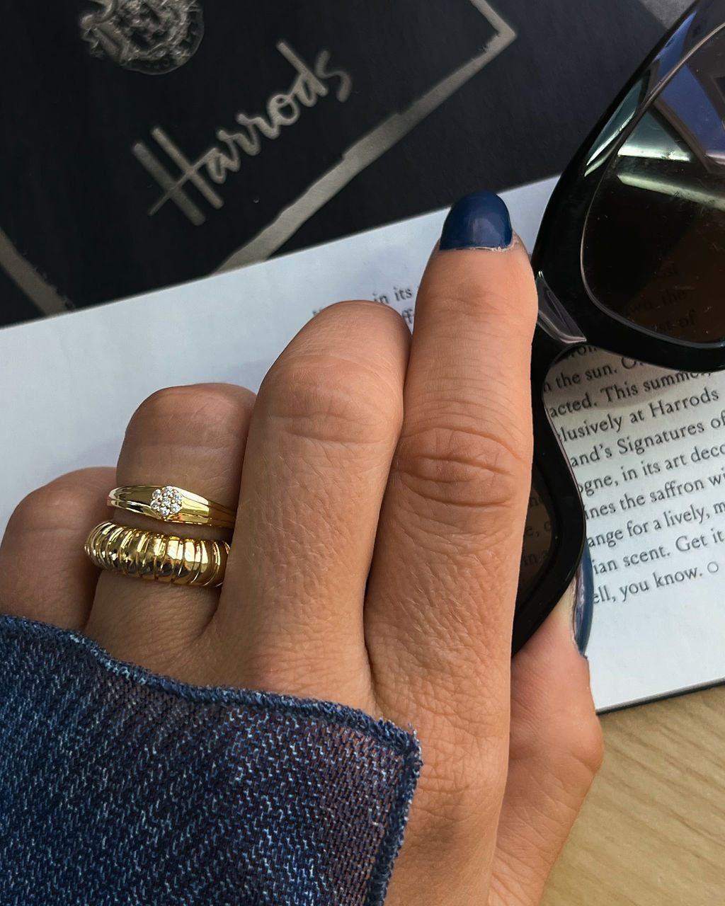 Snake Chain Ring- Gold