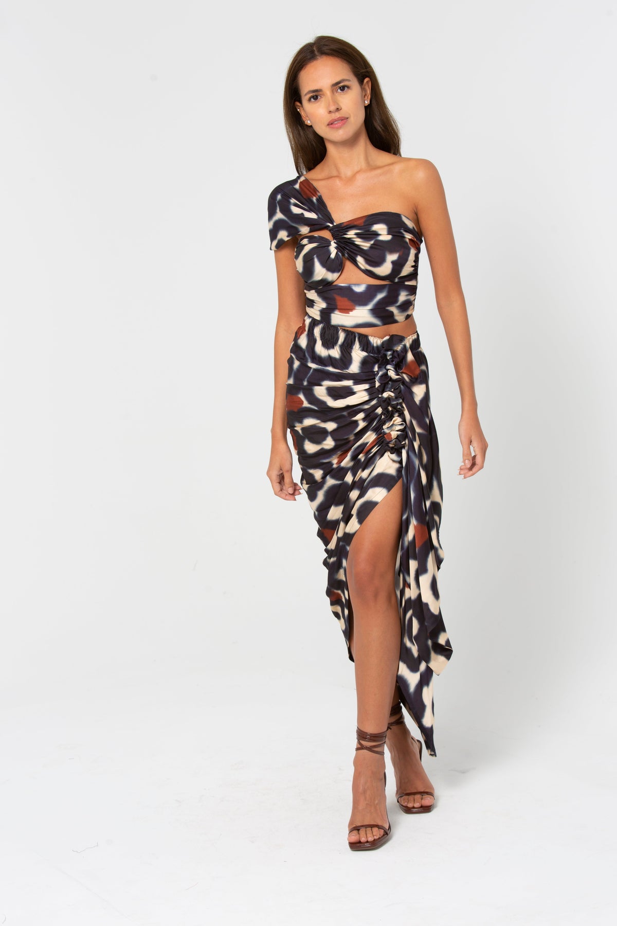Tulum Skirt Navy Floral