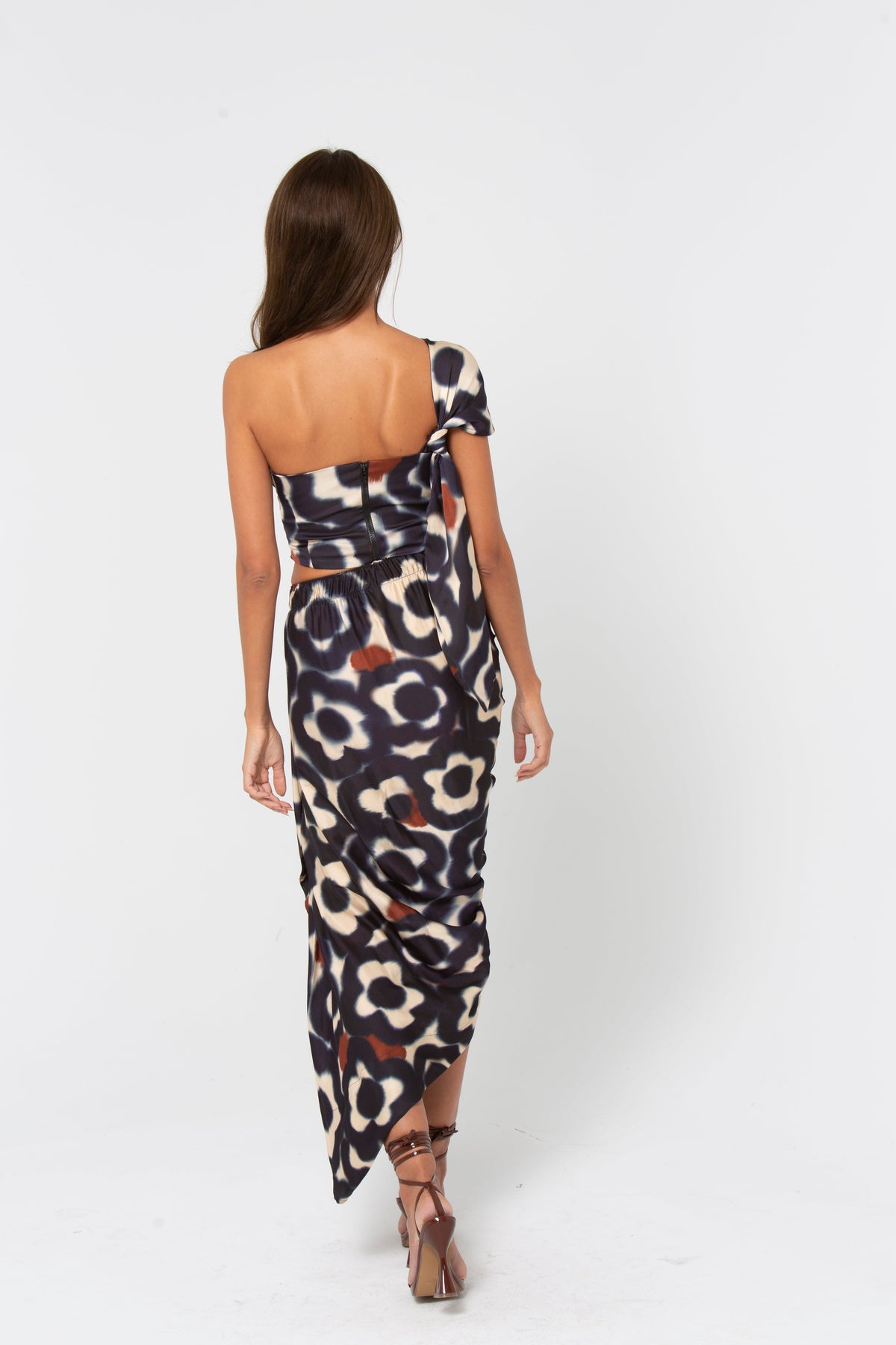 Tulum Skirt Navy Floral