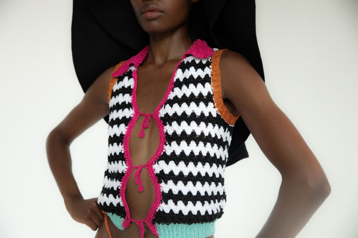 Romina Crochet Shirt | Multi