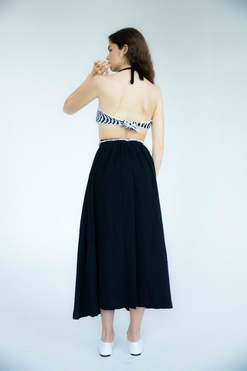 Lina Dress | Black & White