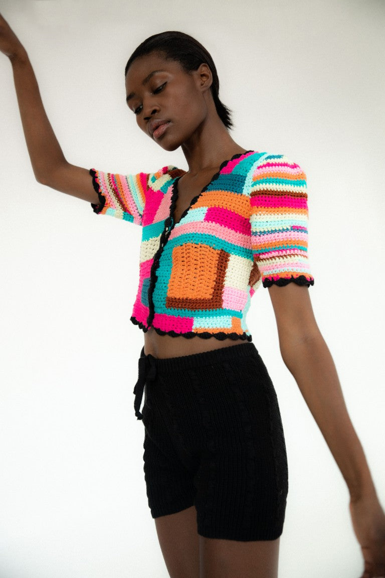 Tini Crochet Cardigan | Multi