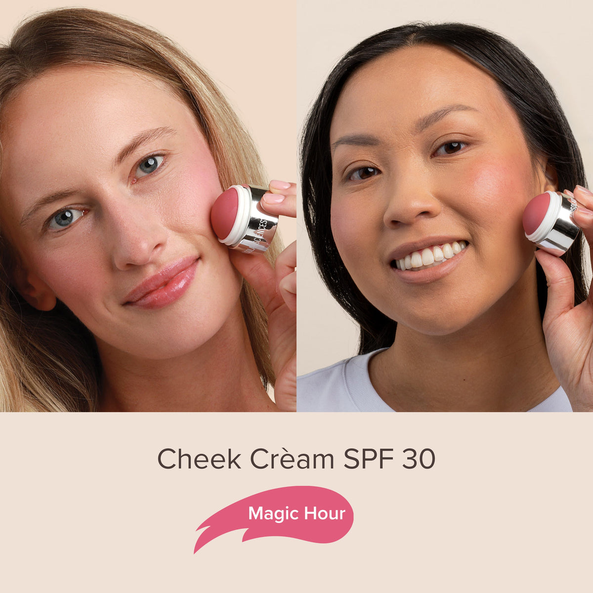 MAGIC HOUR on two skin tones