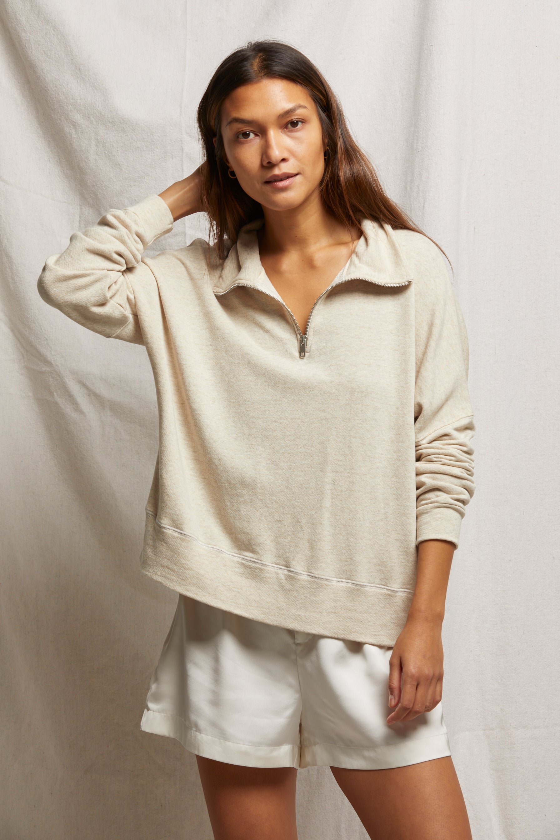 Perfect White Tee | Maren | Oatmeal