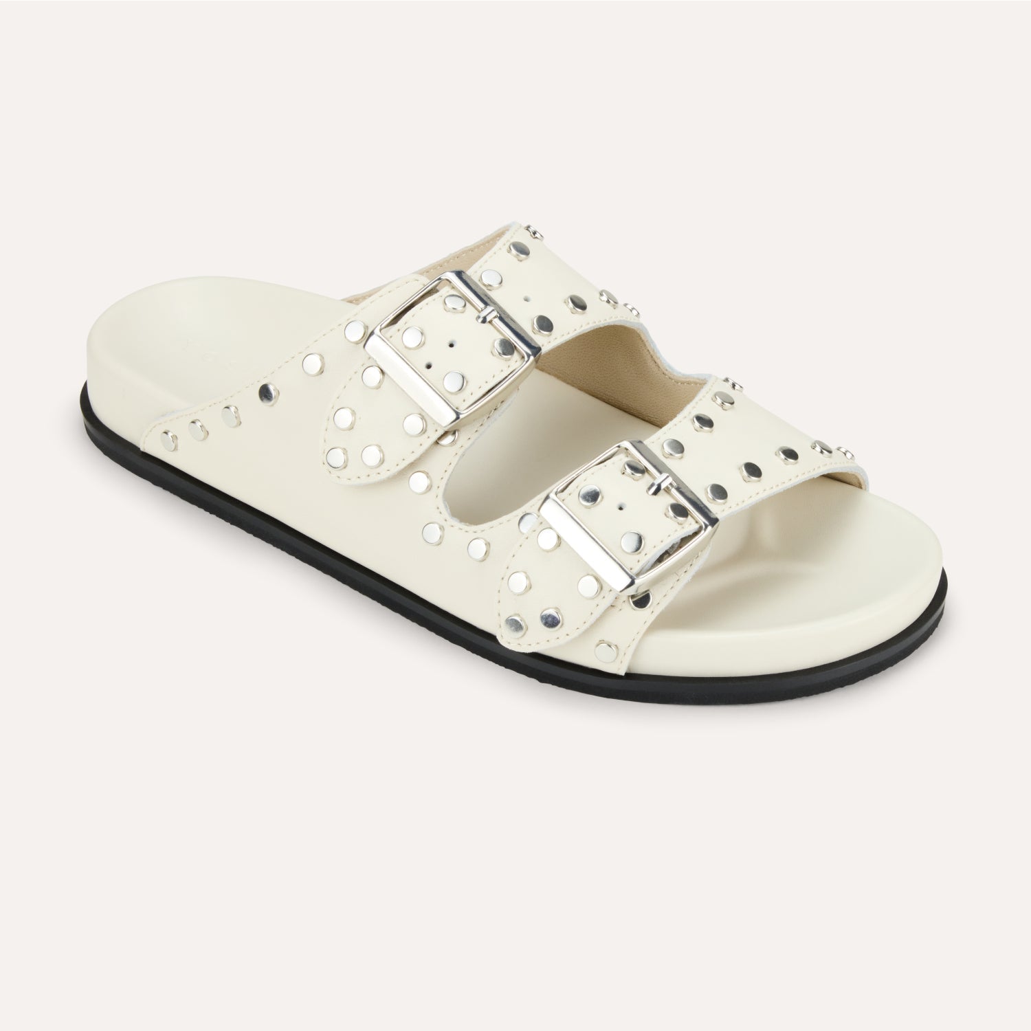 MAYA STUD IN CREAM LEATHER - Yosi Samra  -
