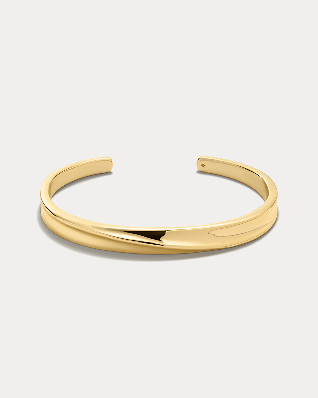 Luv Aj Mercury Disc Bangle in gold