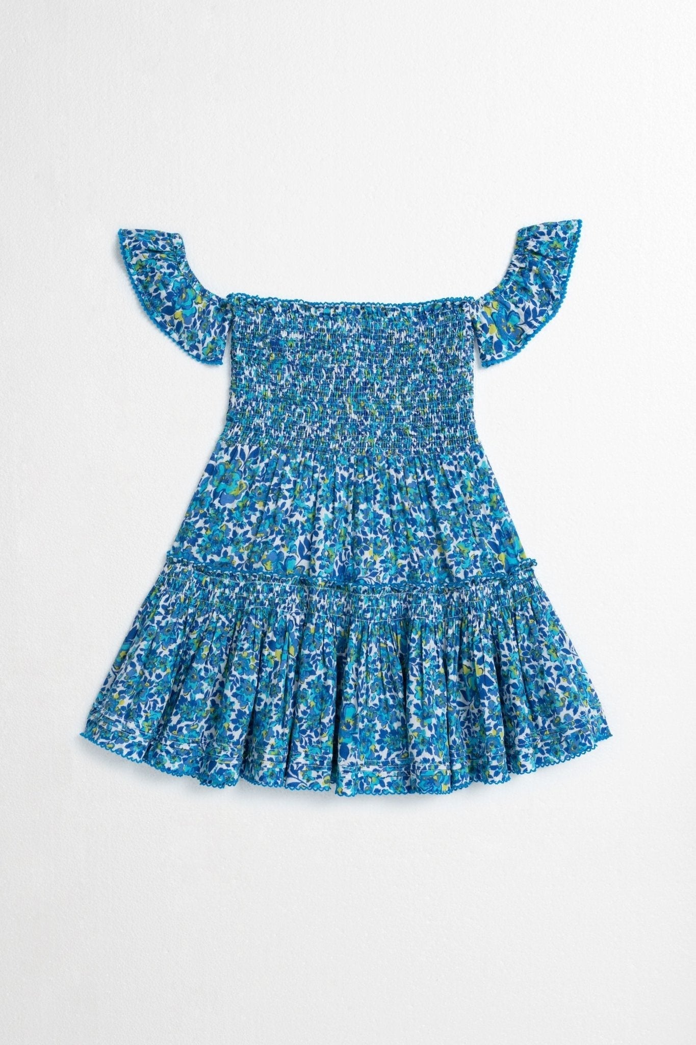 Kids Mini Dress Aurora - Blue Net - Poupette St Barth
