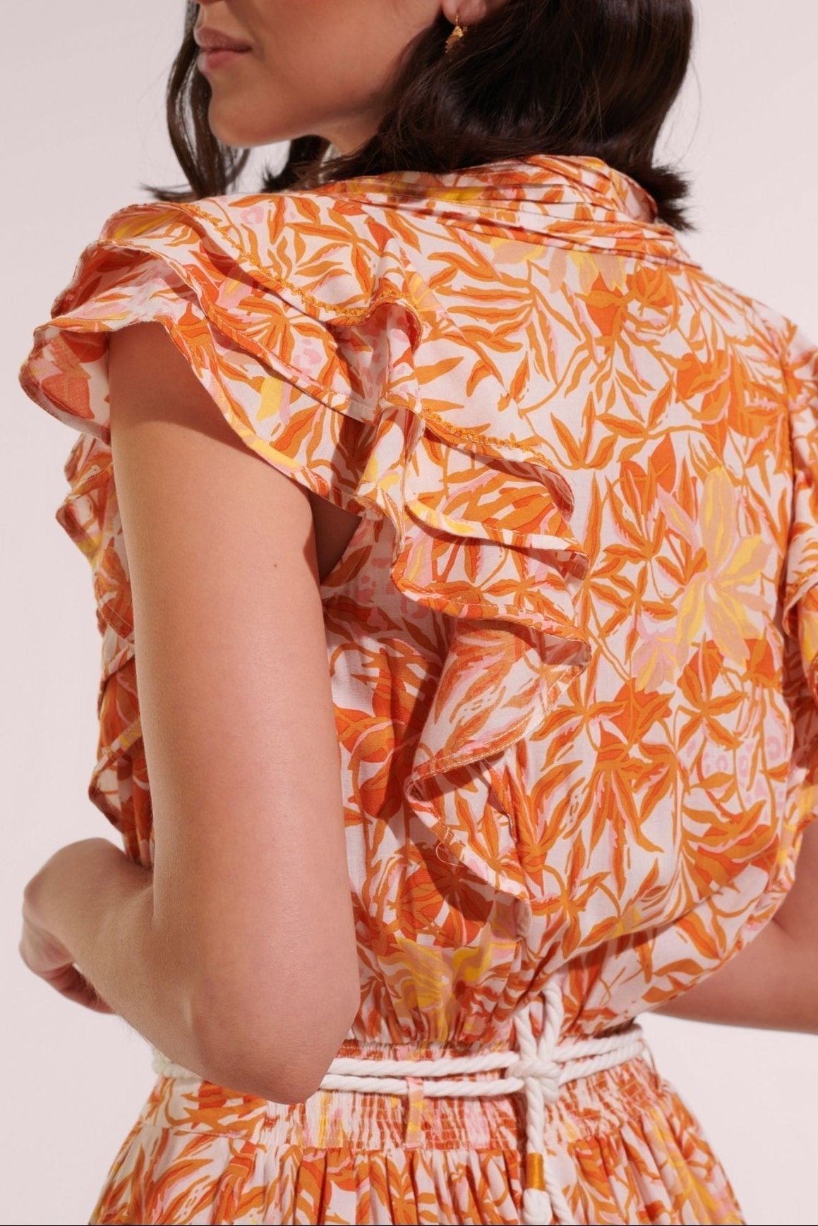 Mini Dress Bice - Gold Orchid - Poupette St Barth