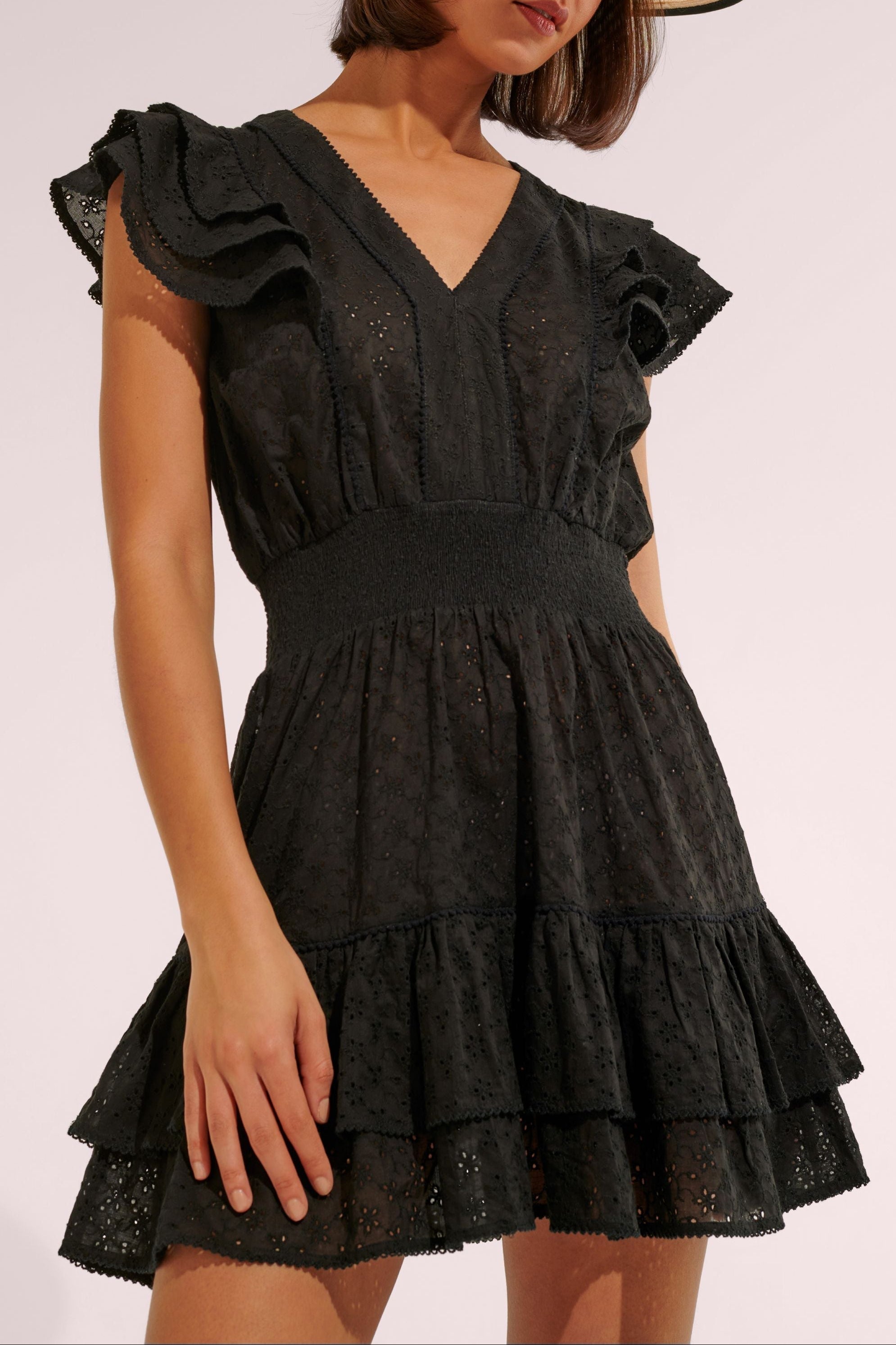 Mini Dress Camila - Black - Poupette St Barth