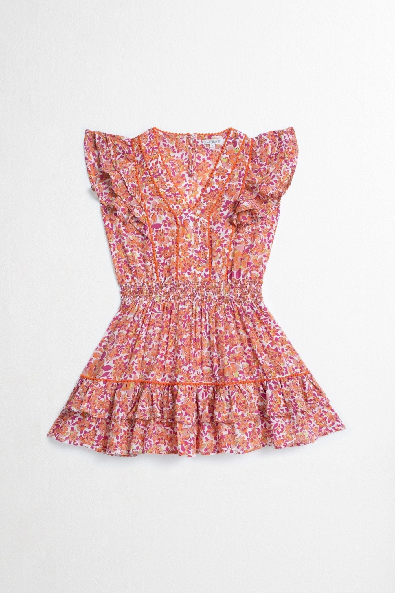 Kids Mini Dress Camila - Pink Net - Poupette St Barth