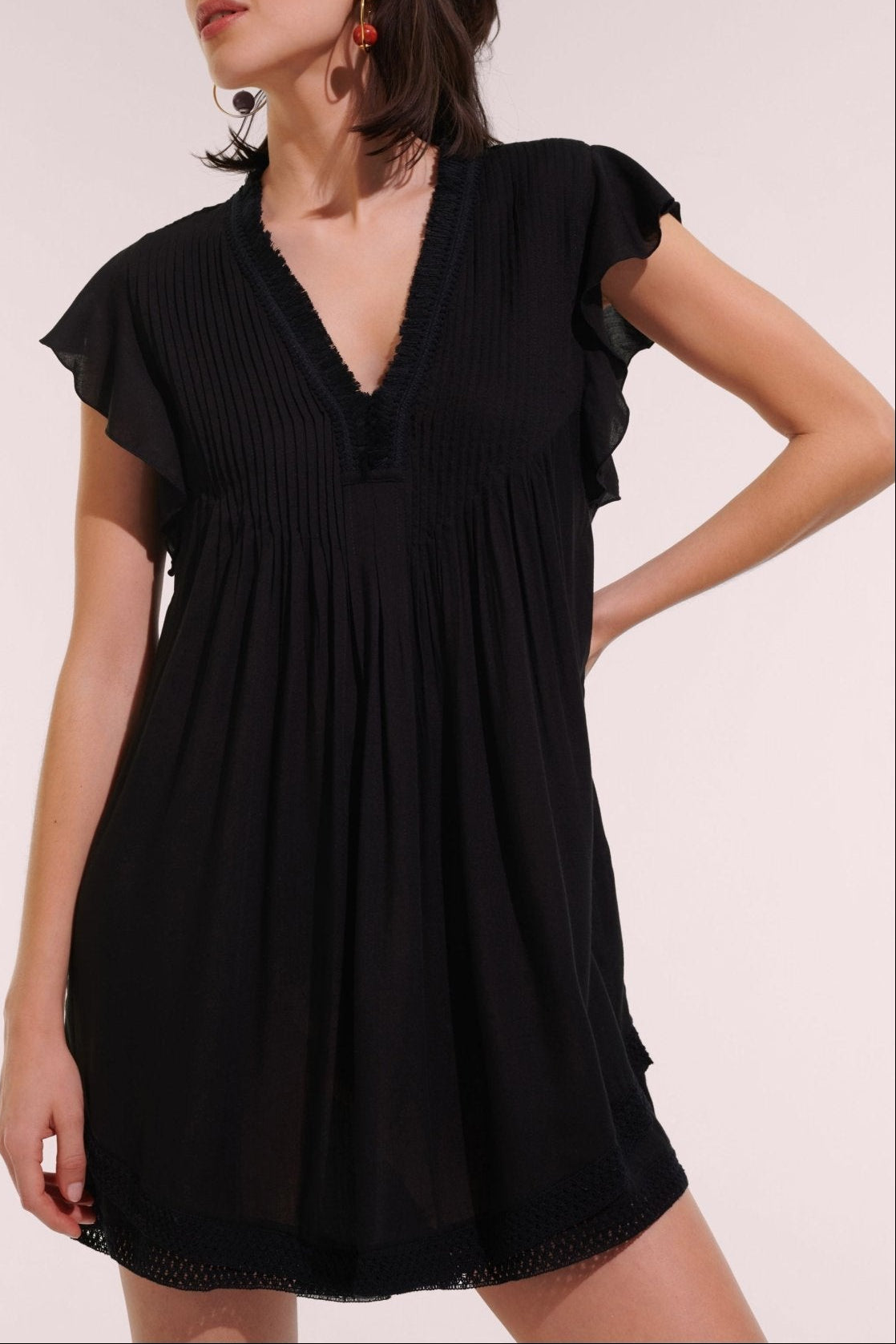 Mini Dress Sasha - Black - Poupette St Barth