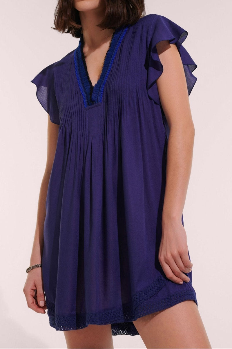 Mini Dress Sasha - Royal Blue - Poupette St Barth