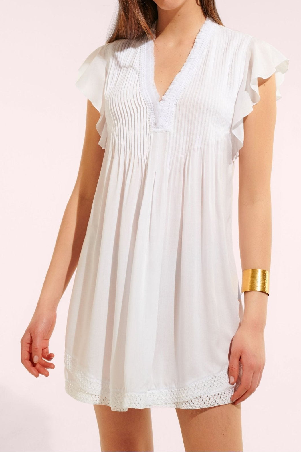 Mini Dress Sasha - Optic White - Poupette St Barth