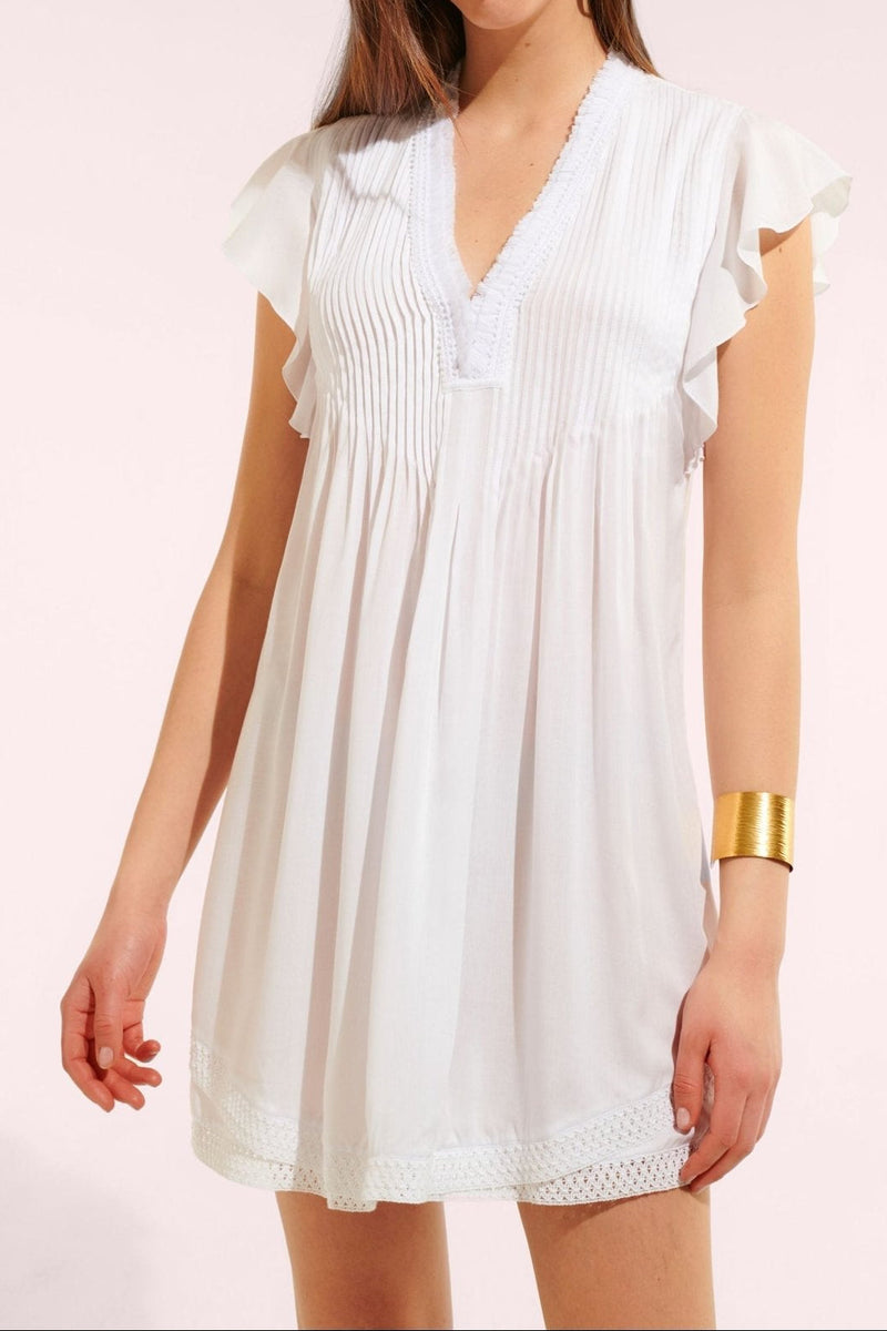 Mini Dress Sasha - Optic White - Poupette St Barth