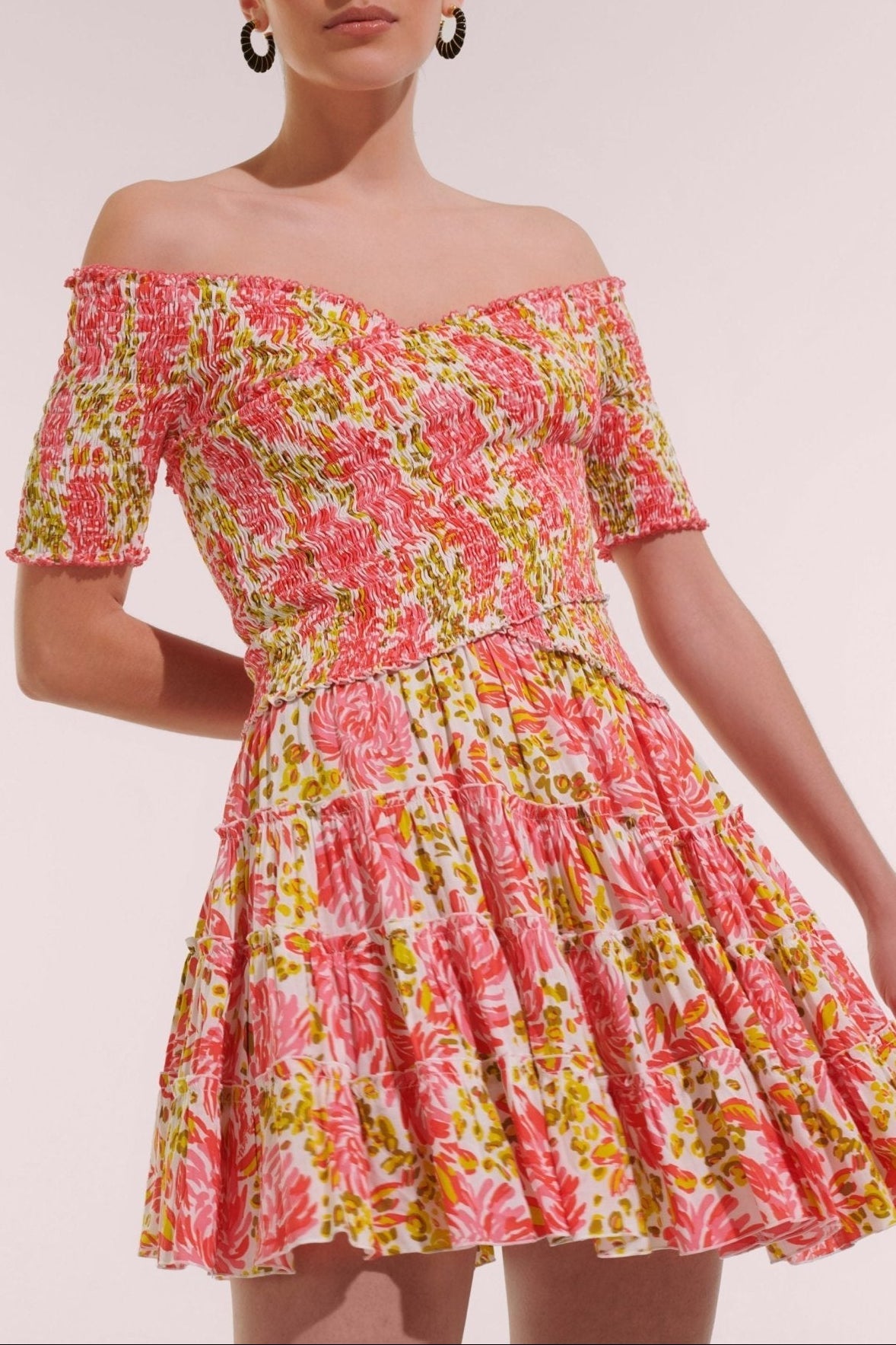 Mini Dress Soledad - Pink Krysan - Poupette St Barth