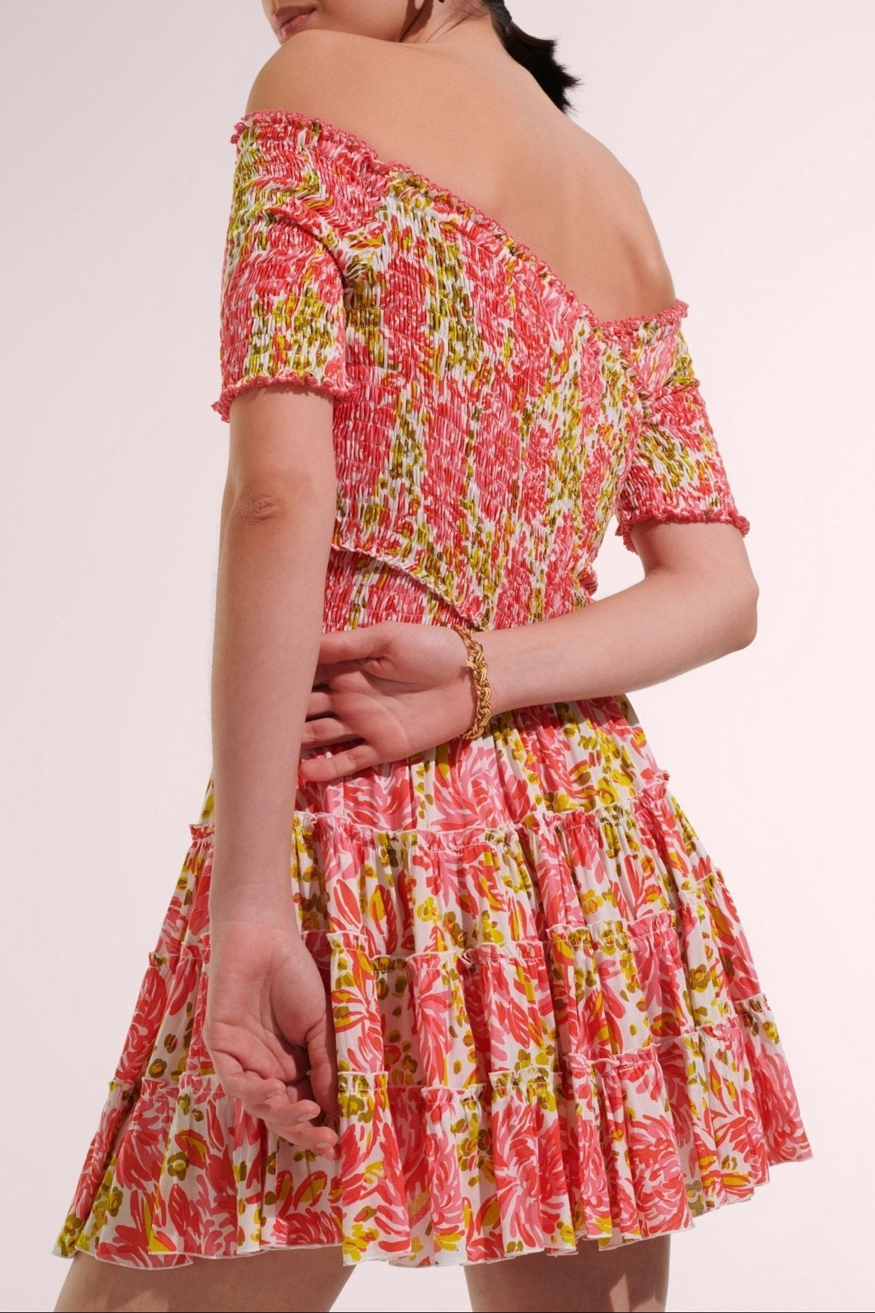 Mini Dress Soledad - Pink Krysan - Poupette St Barth