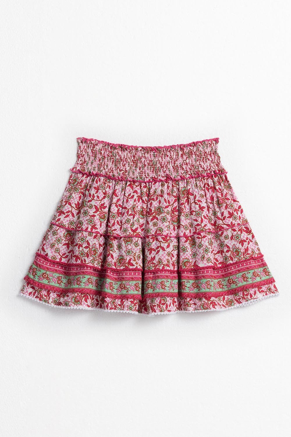 Kids Mini Skirt Ariel - Pink Blossom - Poupette St Barth