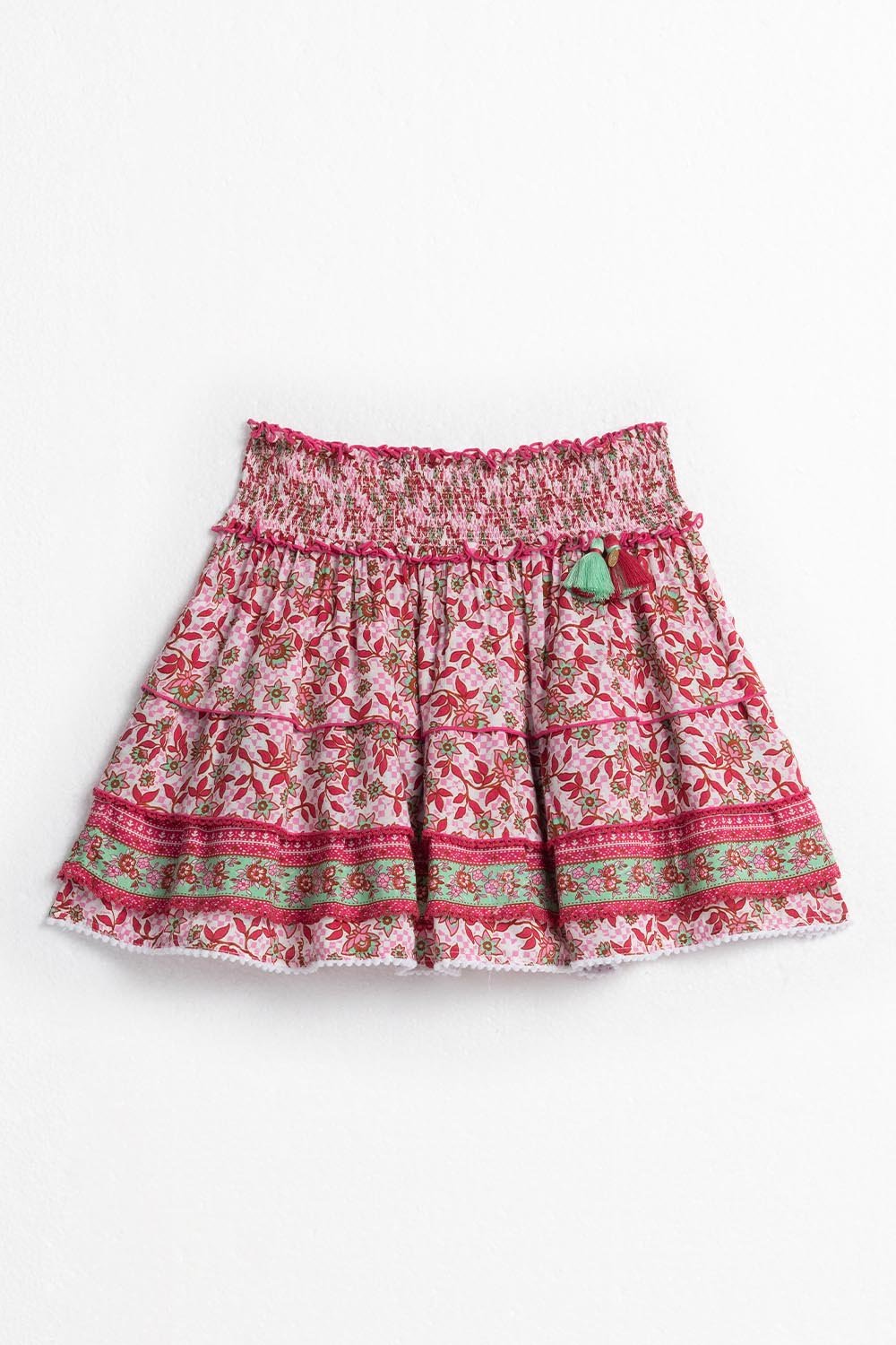 Kids Mini Skirt Ariel - Pink Blossom - Poupette St Barth