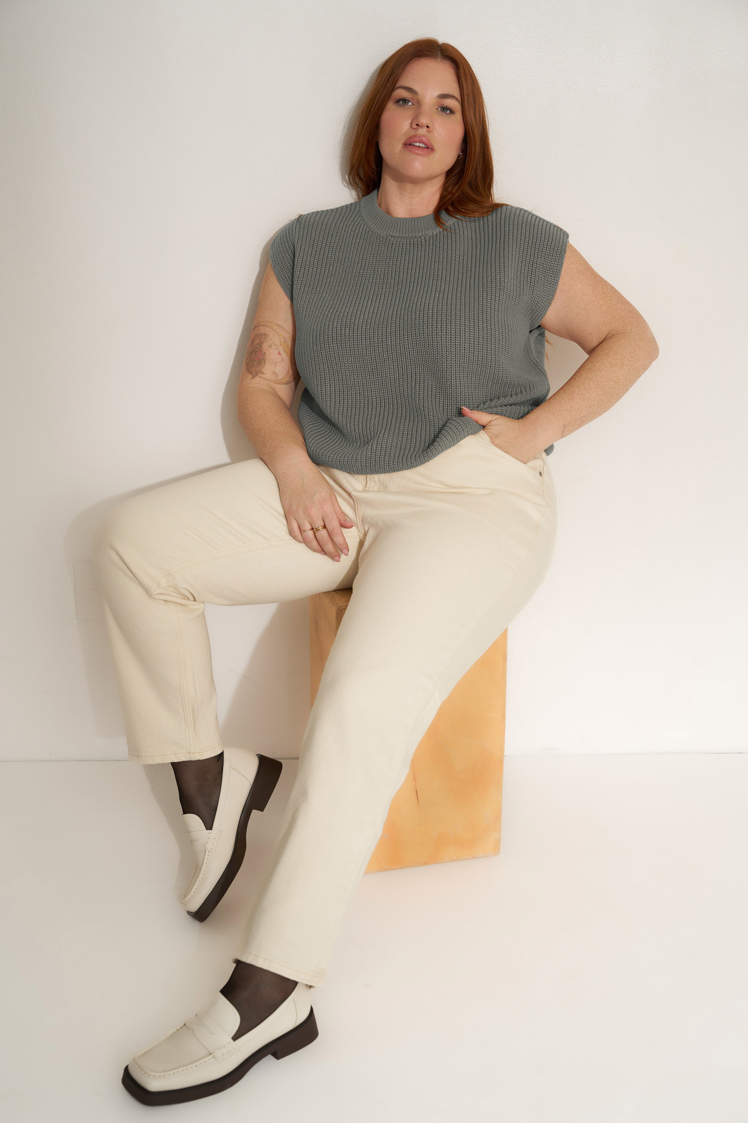 The Muscle Tee - Heather Grey