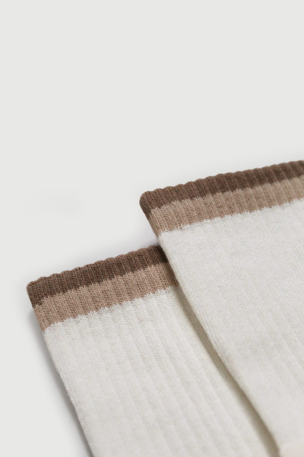 Malt Striped Crew Grip Sock