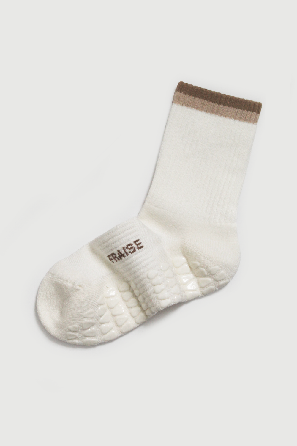 Malt Striped Crew Grip Sock