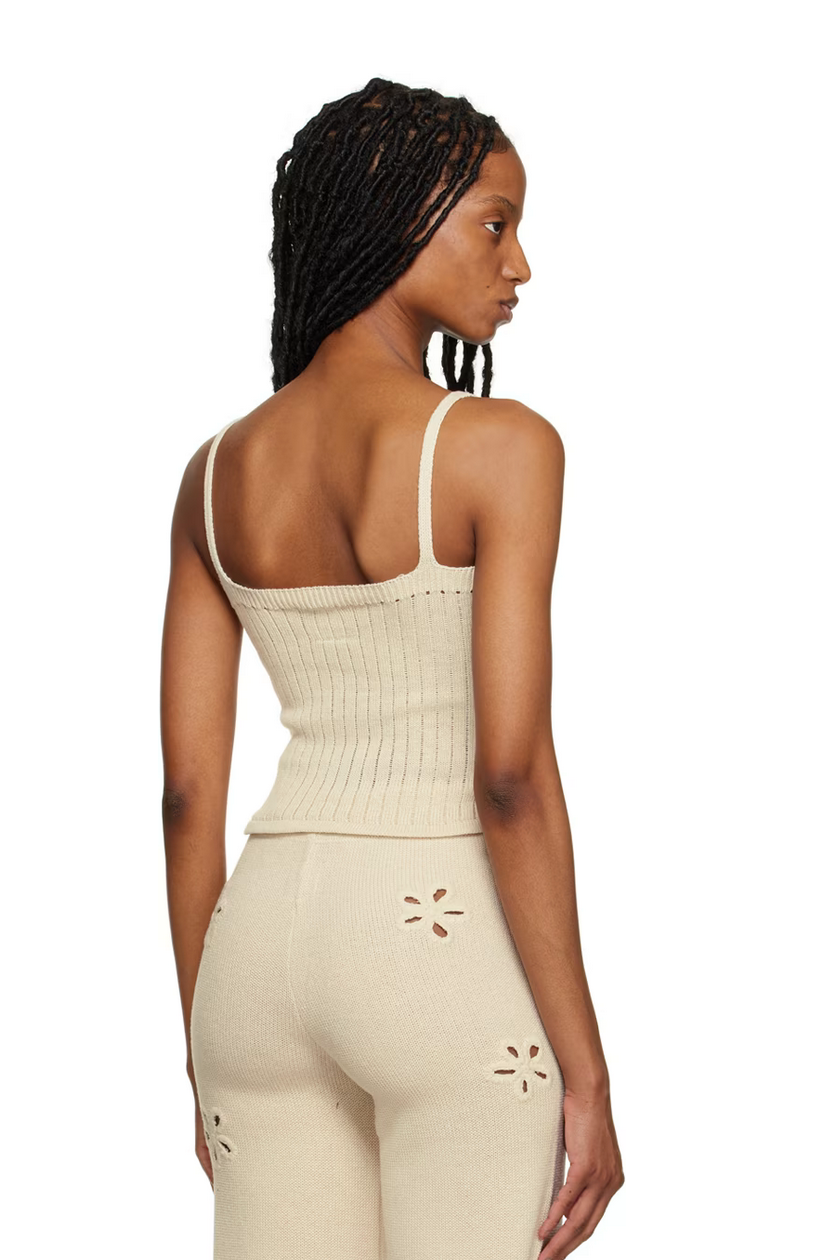 Mary Knitted Top | Ivory