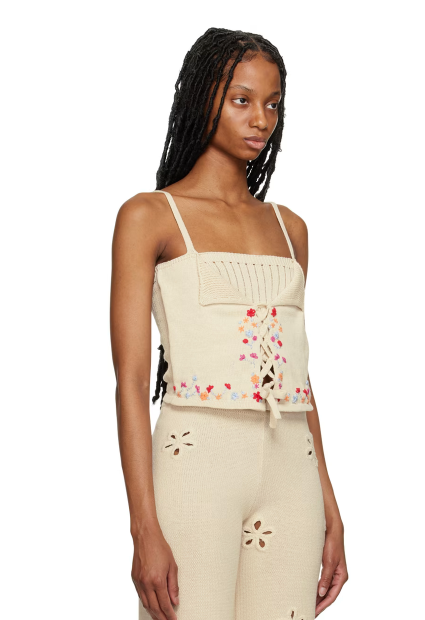 Mary Knitted Top | Ivory