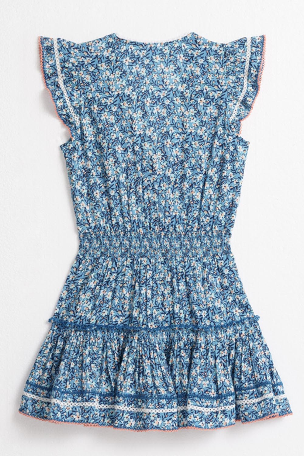 Kids Mini Dress Anais - Blue Paquerette - Poupette St Barth